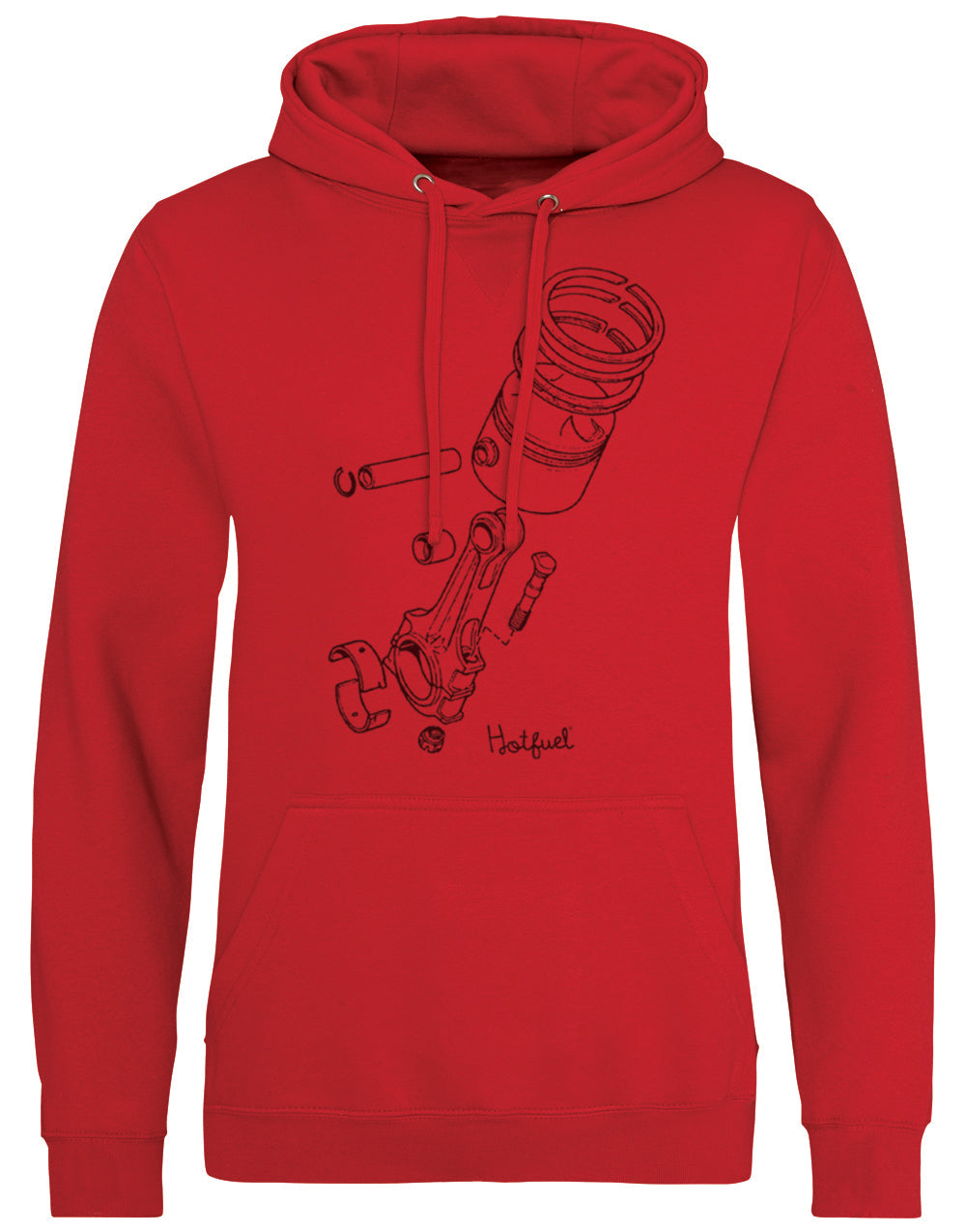Hotfuel Exploded Piston Hoodie