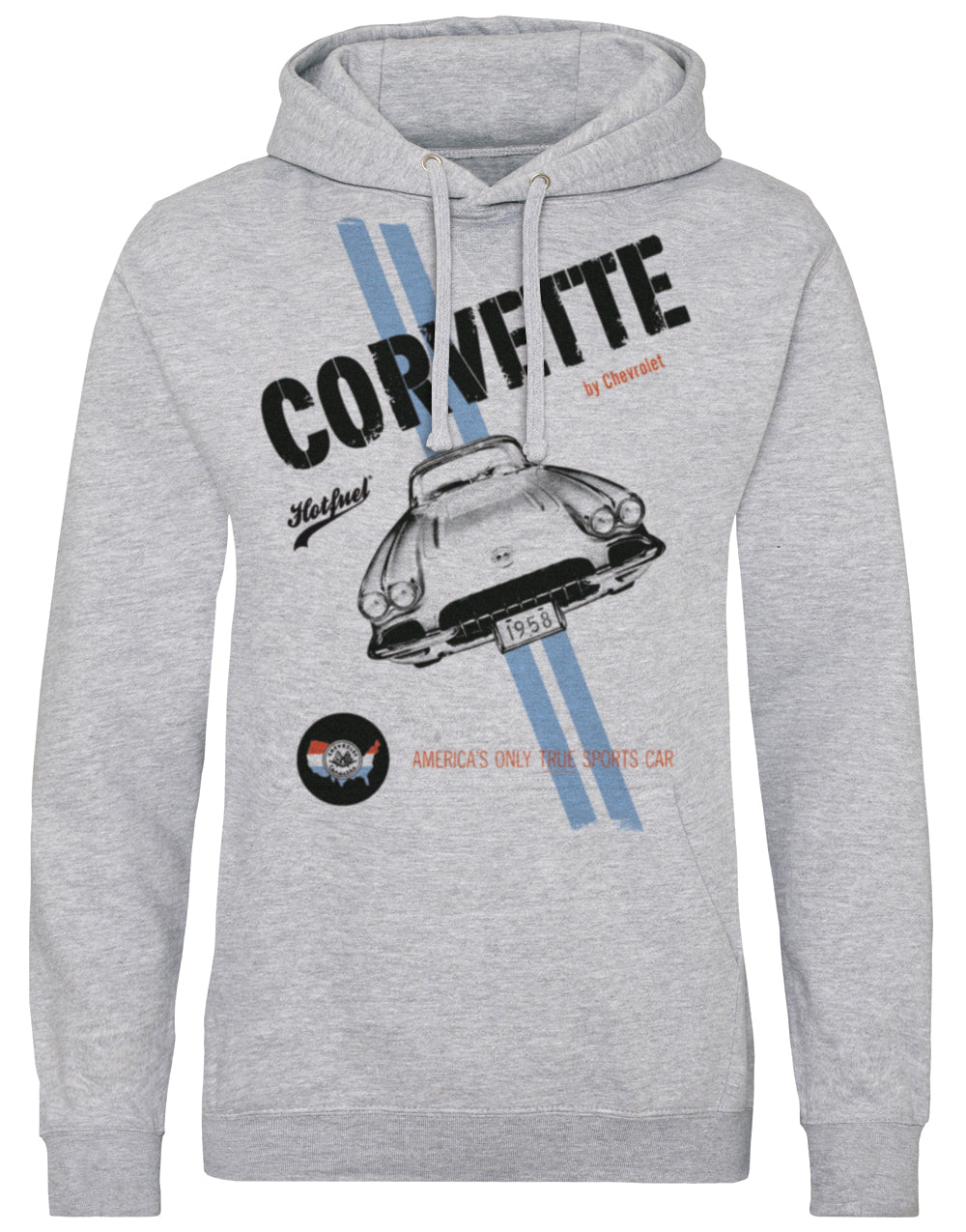 Sweat à capuche imprimé Corvette