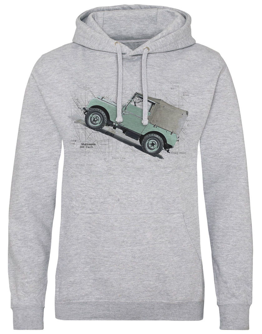 Series 1 Map Print Hoodie