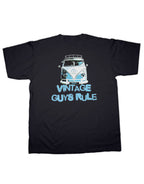 Vintage Guys Rule Camper T Shirt