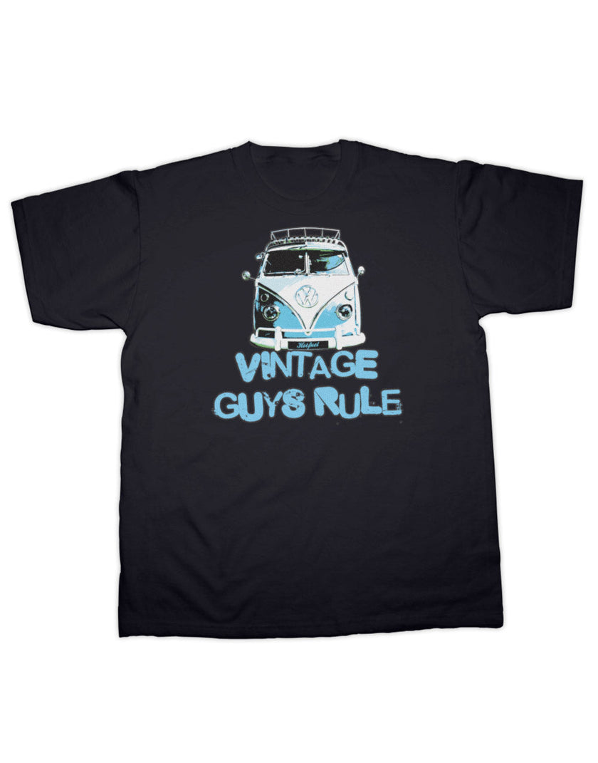 Vintage Guys Rule Camper T Shirt