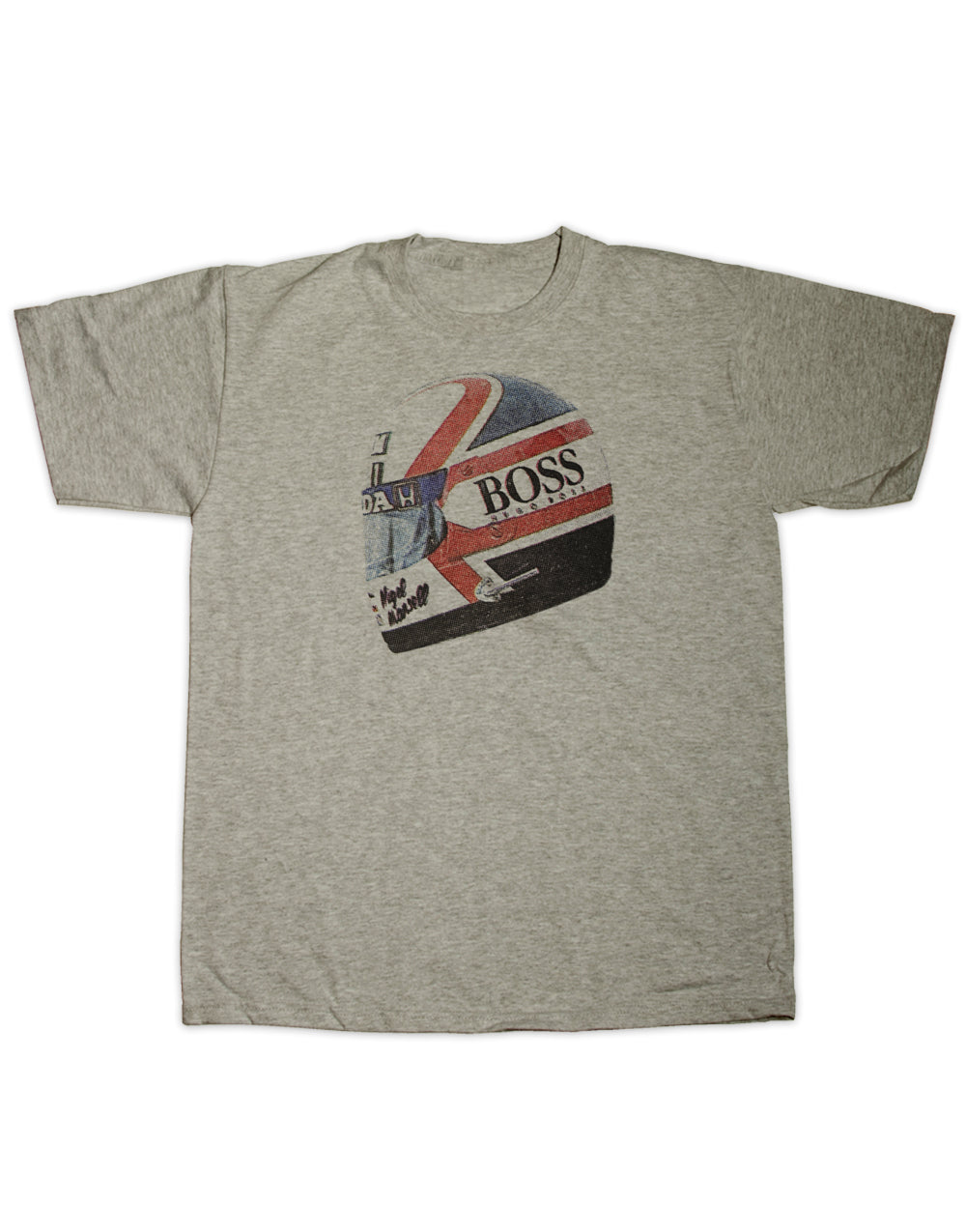 Camiseta Estampada Casco de Carreras Mansell