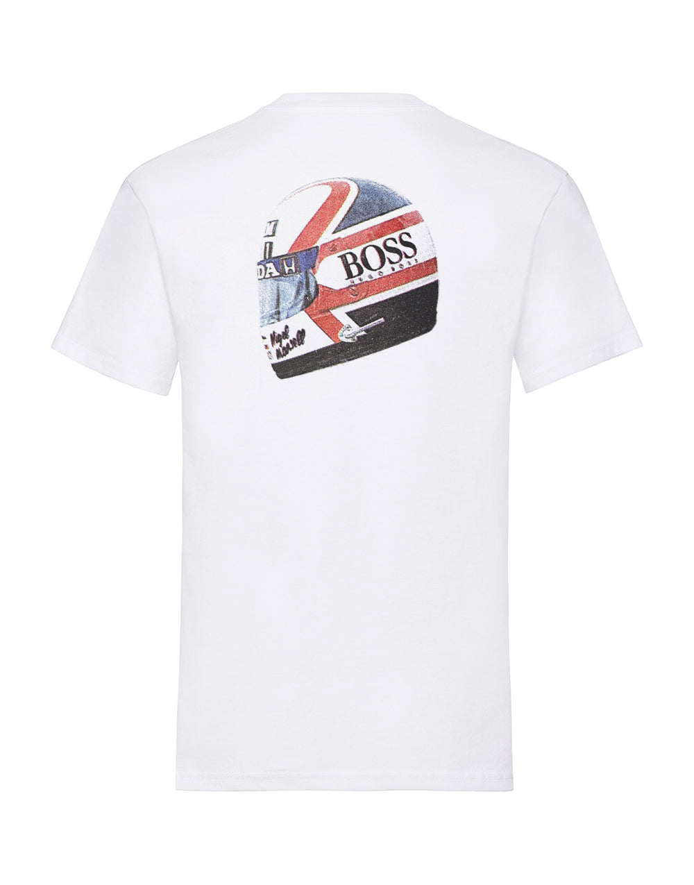 Camiseta Estampada Casco de Carreras Mansell