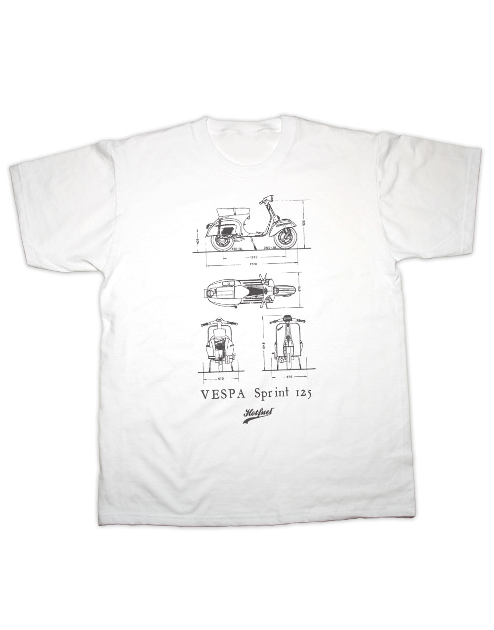 Hotfuel Sprint 125 Blueprint T Shirt