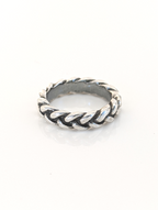 Silver Steed Plaited Ring 2