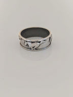 925 Silver Galloping Horses Band – Equestrian-Inspired Ring for Him or Her