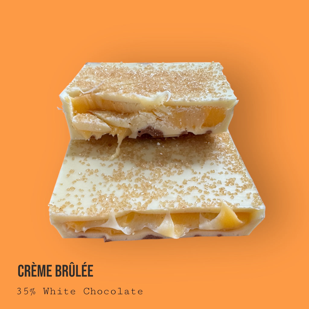 Creme Brûlée Custard & Vanilla with Toasted Sugar Inspired White Chocolate Dessert Bar 230g