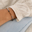 Milos Mixed Gemstone Beaded Bracelet  Black Onyx, Smoky Quartz & Labradorite