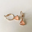 Holly Peach Gem Hoop Earrings