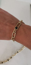 Signature One-Off Hematite Customisable Silver Chain Bracelet / Necklace