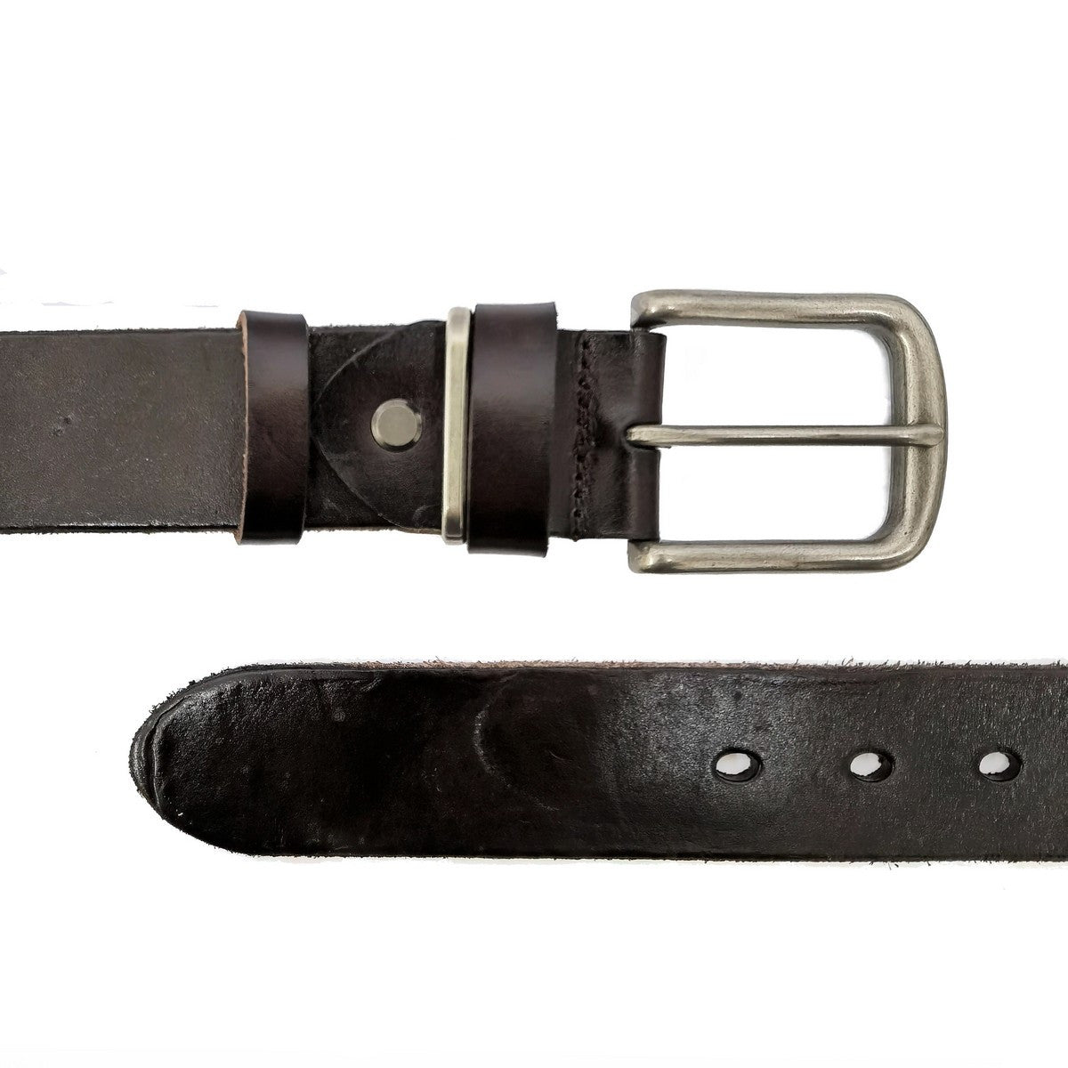 Dark Brown Leather Belt