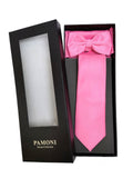 PINK TIE & BOW TIE SET