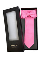 PINK TIE & BOW TIE SET