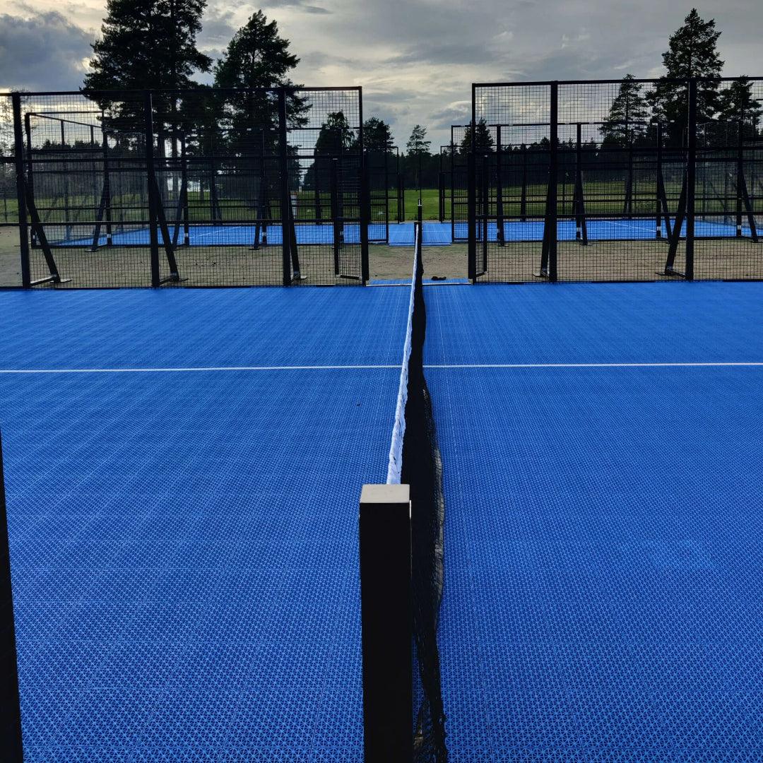 Pickleball Court System with Court Markings