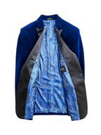 Royal Blue Velvet Dinner Jacket