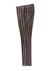 Brown Bold Stripe Double Breasted Suit