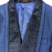 Blue 3-Piece Tuxedo With Wide Shawl Lapel
