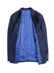 Navy Orange Stripe 3-Piece Suit