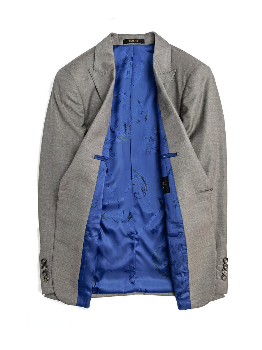 Taupe Slim Fit 3-Piece Twill Suit