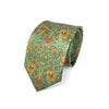 Green Gold Floral Tie