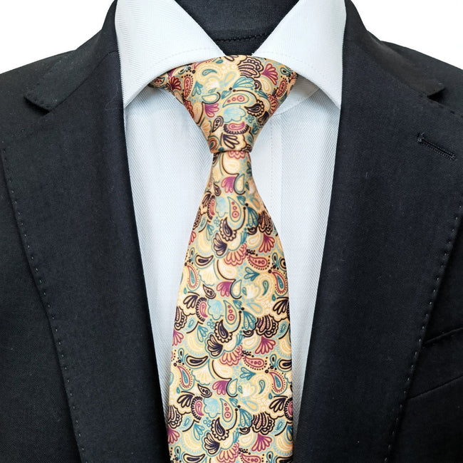 Cravate cachemire multicolore