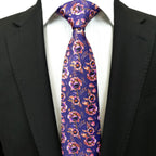 Lilac Pink Floral Tie