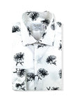 White & Black Floral Shirt