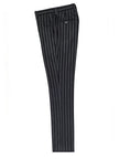 Charcoal Bold Stripe Double Breasted Suit