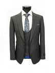 Dark Grey Birdseye 3-Piece Suit