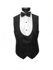 Black Floral Style 3-Piece Tuxedo