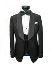 Black Floral Style 3-Piece Tuxedo