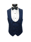 Navy Floral Style 3-Piece Tuxedo