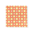 Peach Lime Flower Geometric Tie & Pocket Square Set