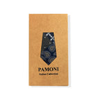 Navy Brown Paisley Check Tie & Pocket Square Set