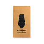 Black Geometric Tie & Pocket Square Set