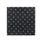 Black Geometric Tie & Pocket Square Set