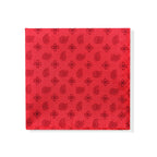 Red Geometric Tie & Pocket Square Set