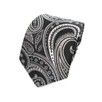 Black Silver Paisley Tie & Pocket Square Set