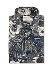 Black and White Floral Print Short Sleeves Shirt
