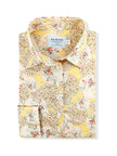 Yellow Red Floral Print Shirt