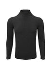 Black High Neck Slim Fit Jumper