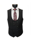 Men's 3-Piece Black Slim Fit Suit