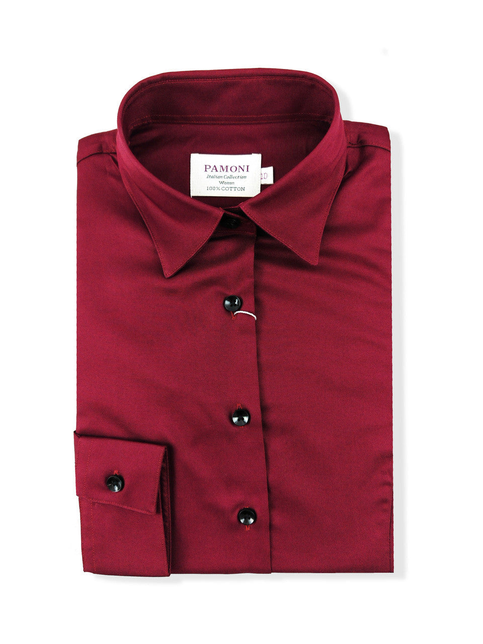 Burgundy Women's Fitted Shirt
