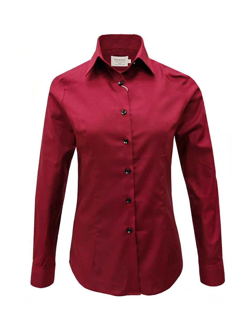 Burgundy Women's Fitted Shirt