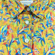 Golden Floral Breeze Women's Fitted Shirt