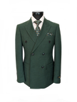 Green Double-Breasted Suit