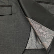Men’s Slim Fit Wool-Blend Tuxedo with Satin Shawl Lapels – Charcoal