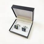 Marble-Tiled Weave Cufflinks