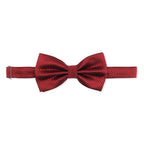 Maroon Diamond Mesh Bow Tie
