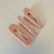 Hema Blush Swirl Hair Clip Set